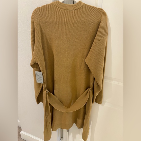 Belted Henley Long Sleeve Sweater Dress XL - Picture 8 of 8